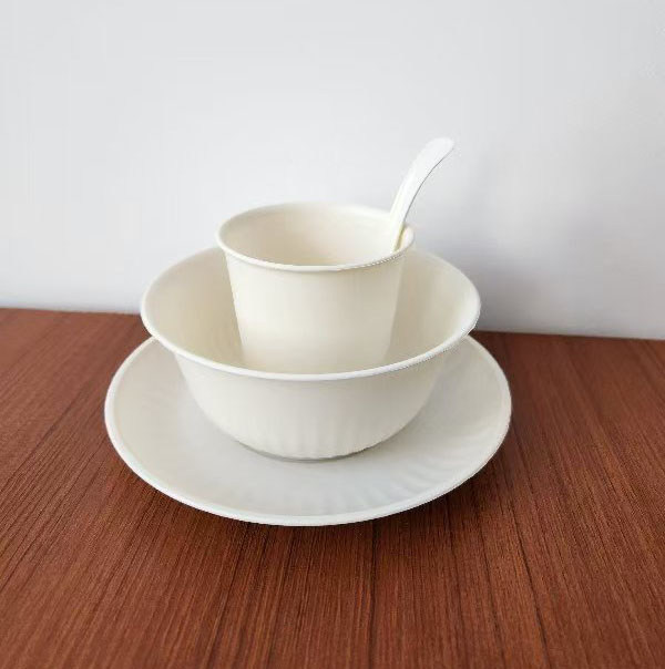 一次性稻壳餐具套装